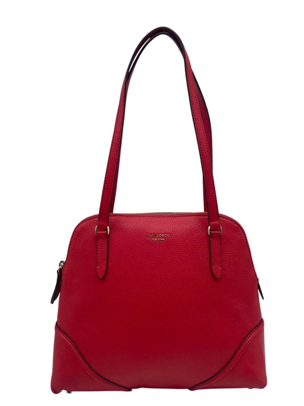 Kate Spade Red Pebbled Leather Carolyn Shoulder Bag